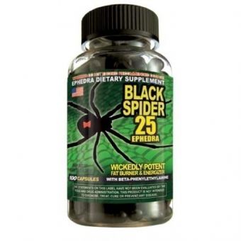 Жиросжигатель Black Spider 25 (100 капсул) - Костанай