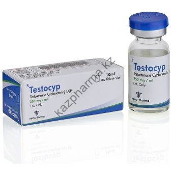TestoCyp (Тестостерон ципионат) Alpha Pharma балон 10 мл (250 мг/1 мл) - Костанай