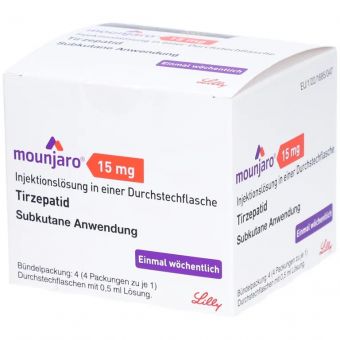 Mounjaro (Tirzepatide) раствор для п/к введ. 4 флакона 0,5 мл по 15 мг Костанай
