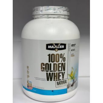 Протеин Maxler 100% Golden Whey Natural 5 lbs 2270 грамм (64 порц) Костанай