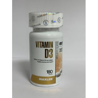 Витамин D3 Maxler 180 таблеток 1200 ME Костанай