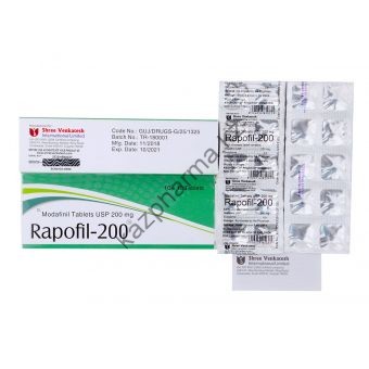 Модафинил Rapofil 200 10 таблеток (1таб/200 мг) - Костанай