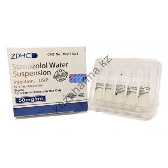 Винстрол ZPHC (Stanozolol Suspension) 10 ампул по 1мл (1амп 50 мг) - Костанай