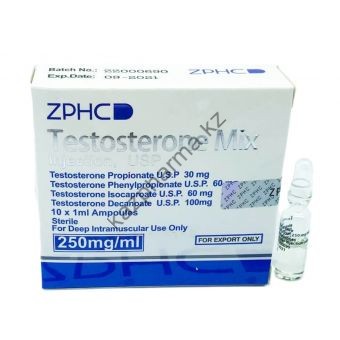 Сустанон ZPHC (Testosterone Mix) 10 ампул по 1мл (1амп 250 мг) - Костанай